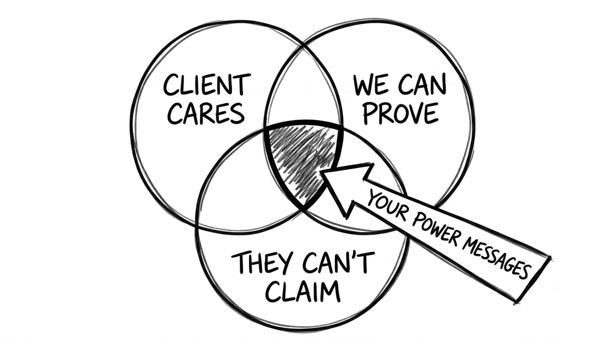 The value wedge, hand-drawn illustration from Selling in the Age of AI